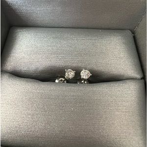 1/3 CT TW 14k white gold earrings zales